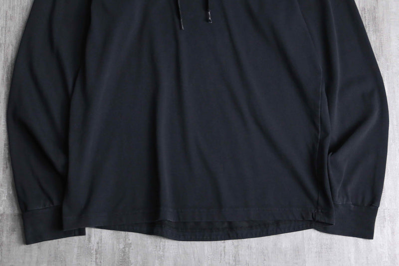 1990s-2000s "adidas" black smooth loose hoodie
