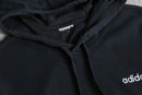 1990s-2000s "adidas" black smooth loose hoodie