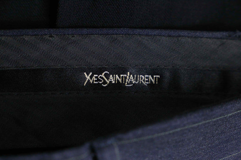 “Yves Saint Laurent” stripe wide tapered trousers