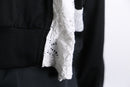 "Re:make" lace docking track jacket