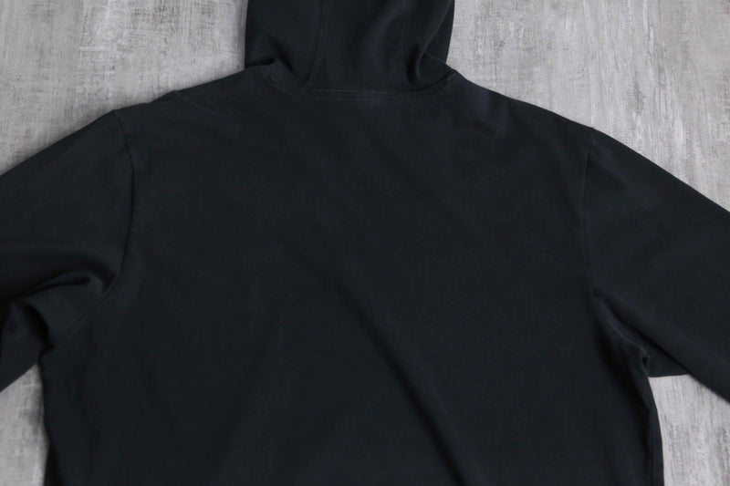 1990s-2000s "adidas" black smooth loose hoodie