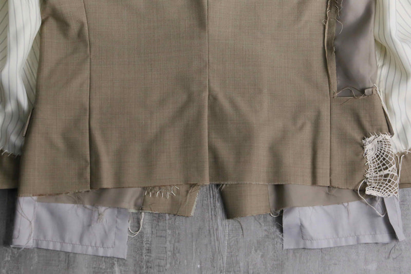 "Re:make"hand stitch tailored jacket