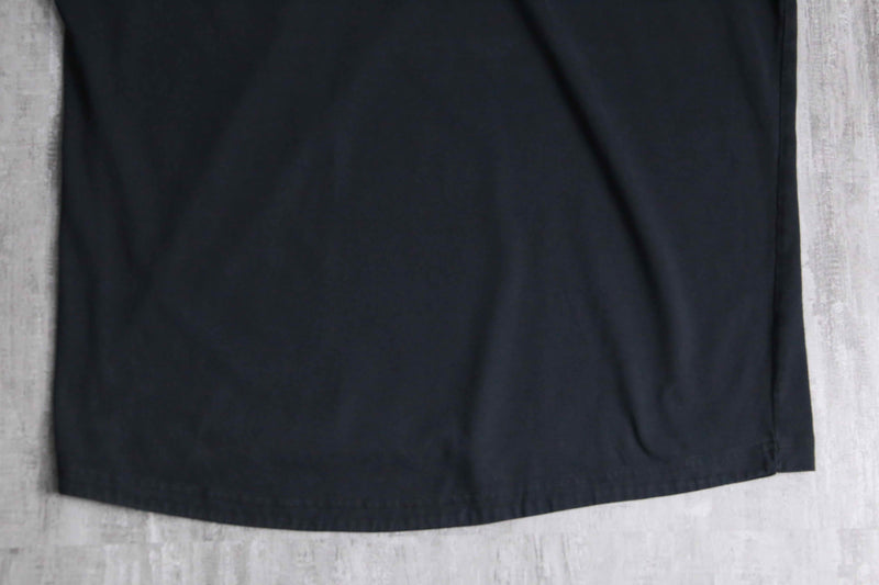 1990s-2000s "adidas" black smooth loose hoodie