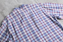 "OLD GAP" band collar cotton check shirt