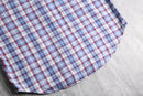 "OLD GAP" band collar cotton check shirt