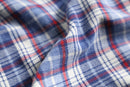 "OLD GAP" band collar cotton check shirt
