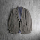 1970s vintage Yves Saint Laurent herringbone tweed 2B single tailored jacket