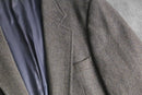 1970s vintage Yves Saint Laurent herringbone tweed 2B single tailored jacket