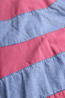 bicolor circle border switch raglan denim jacket