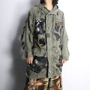 "Re:make" M-51 damaged graphic military parka