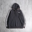 "adidas" fade black pullover hoodie