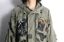 "Re:make" M-51 damaged graphic military parka