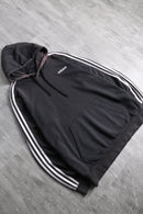 "adidas" fade black pullover hoodie