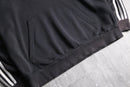 "adidas" fade black pullover hoodie