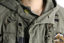 "Re:make" M-51 damaged graphic military parka