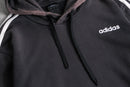 "adidas" fade black pullover hoodie