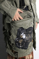"Re:make" M-51 damaged graphic military parka