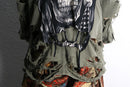 "Re:make" M-51 damaged graphic military parka