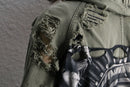 "Re:make" M-51 damaged graphic military parka