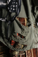 "Re:make" M-51 damaged graphic military parka