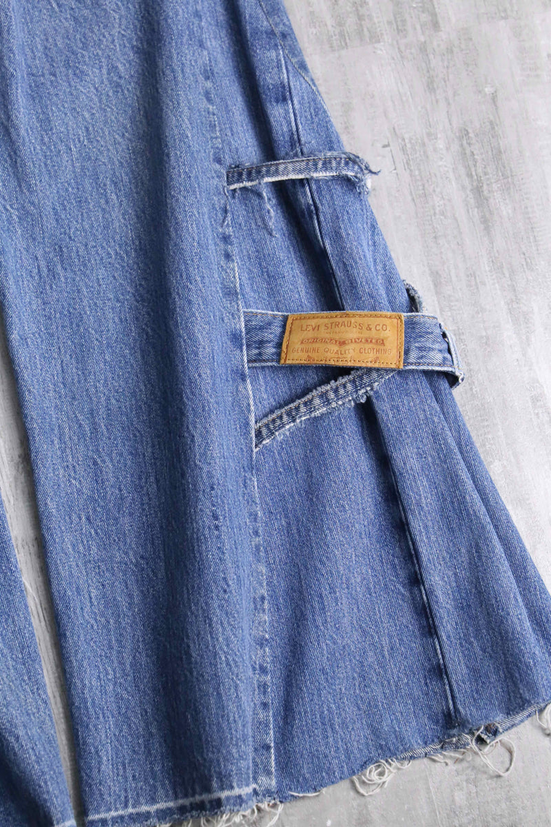 "Re:make"docking wide flare denim