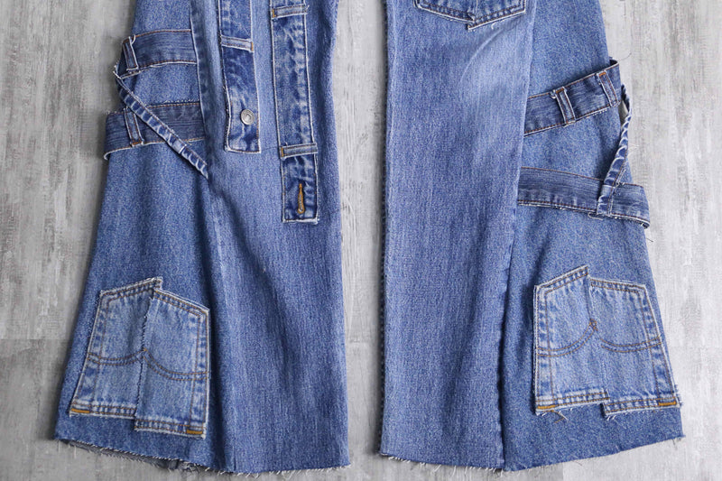"Re:make" docking super flare denim pants