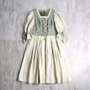 euro taste linen long one-piece