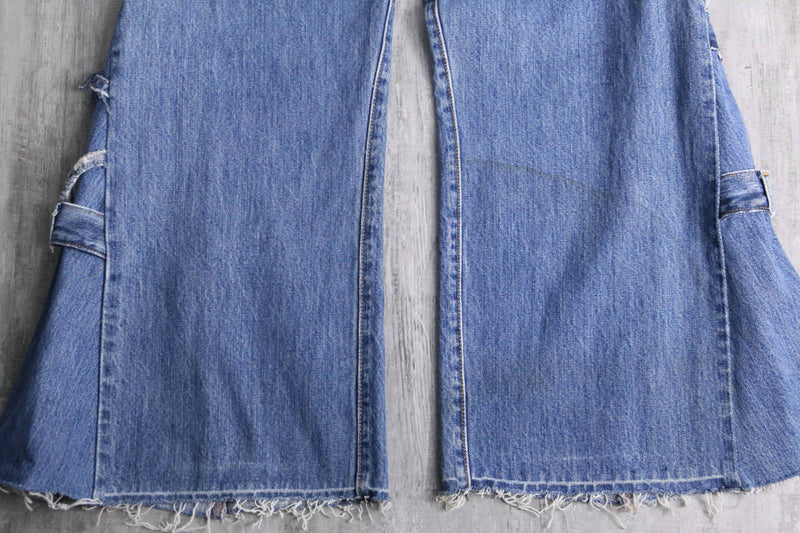 "Re:make"docking wide flare denim