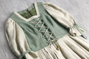 euro taste linen long one-piece