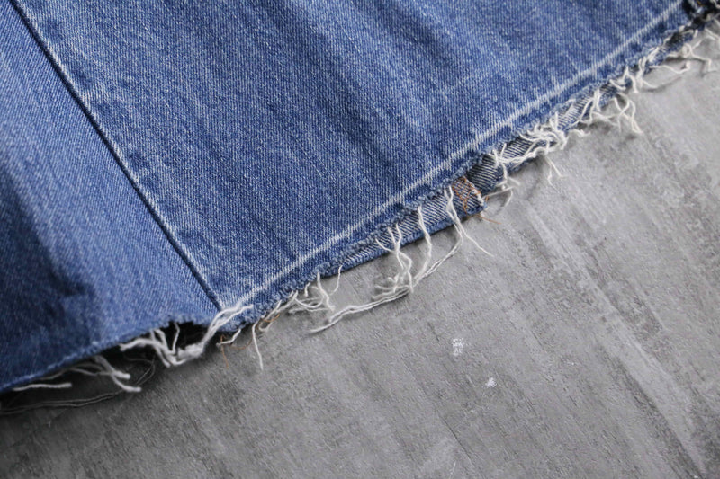 "Re:make"docking wide flare denim