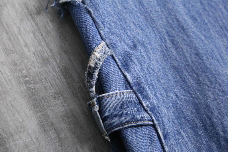 "Re:make"docking wide flare denim