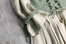 euro taste linen long one-piece