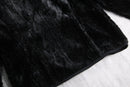 black faux fur zip jacket
