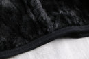 black faux fur zip jacket
