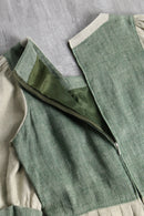 euro taste linen long one-piece