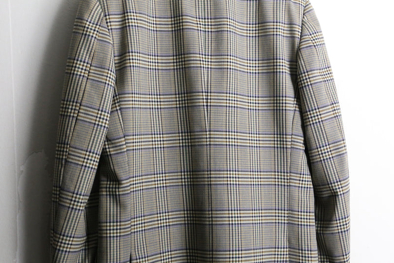 "Valentino" over check single tailored jacket