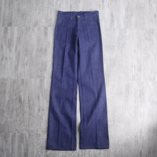 70-80s "winchester" vintage indigo denim wide straight pants