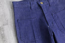 70-80s "winchester" vintage indigo denim wide straight pants