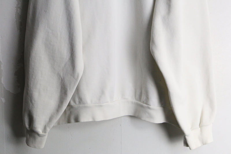 "NIKE" white color one point logo hoodie