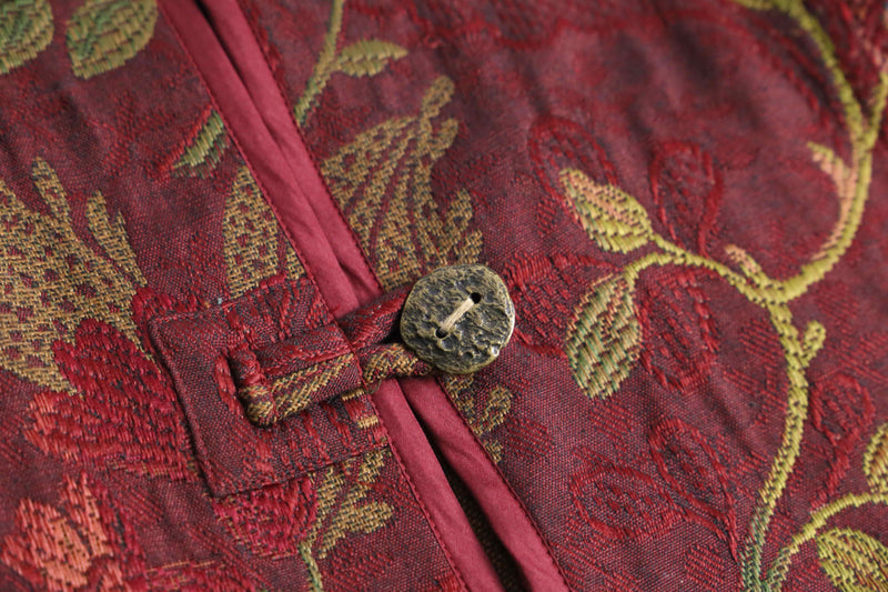 “CHICO’S” floral jacquard china jacket