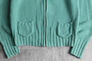 "OLD NAVY" light emerald color knit hoodie