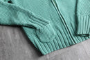 "OLD NAVY" light emerald color knit hoodie