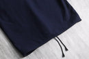 italian military dark navy wool melton lace-up sailor shirt