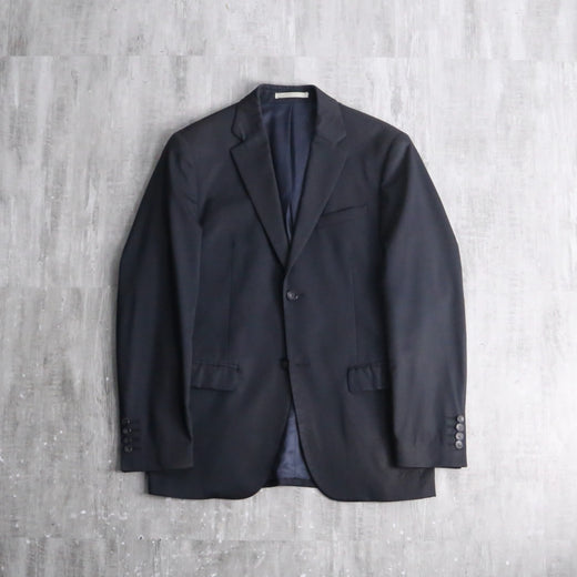 "KENZO" dark navy slim fit two button tailored jacket