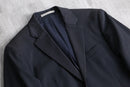 "KENZO" dark navy slim fit two button tailored jacket