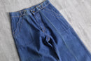 70's "EDWIN【FRENCH CUT】" indigo wide flare denim pants