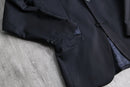 "KENZO" dark navy slim fit two button tailored jacket