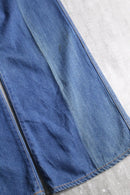 70's "EDWIN【FRENCH CUT】" indigo wide flare denim pants