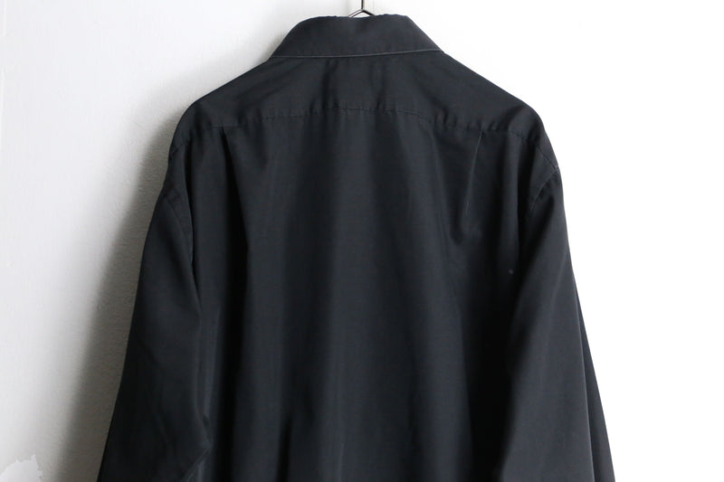 black color custom frill shirt