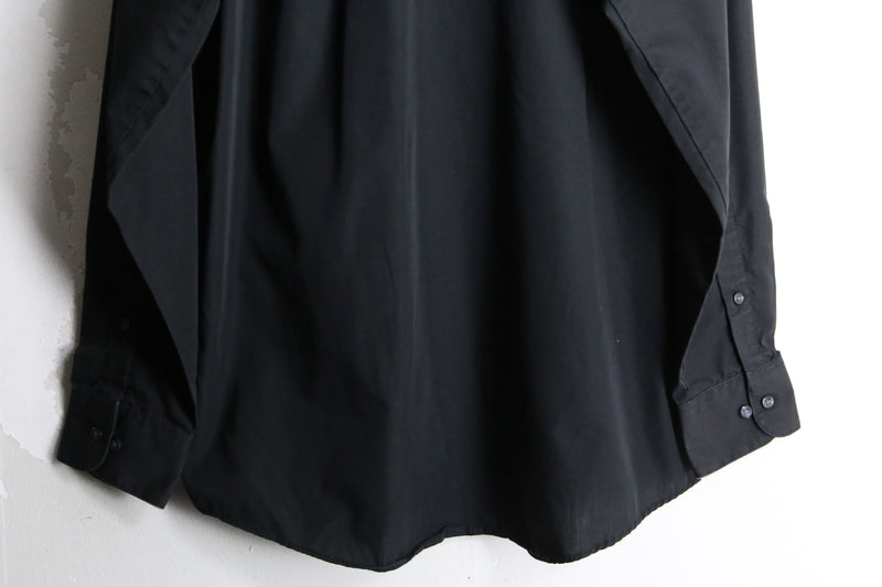 black color custom frill shirt